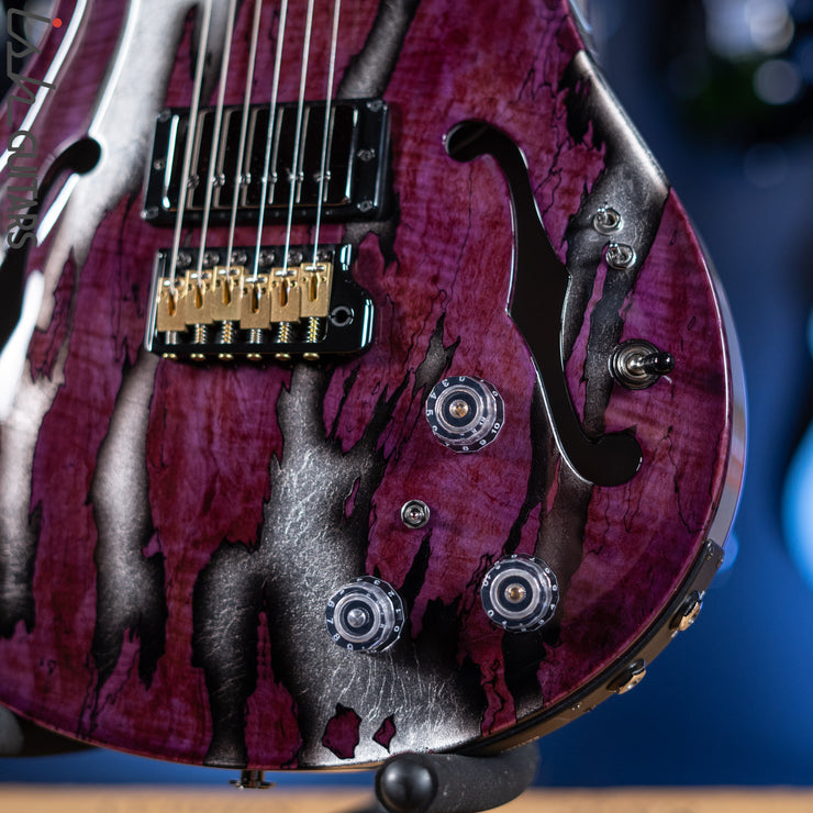 PRS Private Stock Hollowbody II Tremolo Piezo Spalted Maple Purple