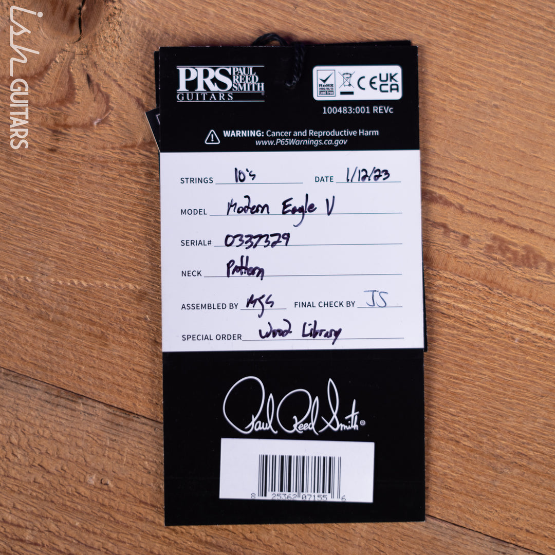 PRS Wood Library Modern Eagle V Satin Powder Blue