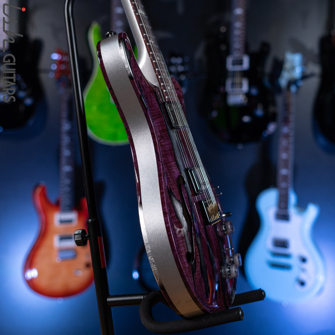 PRS Private Stock Hollowbody II Tremolo Piezo Spalted Maple Purple