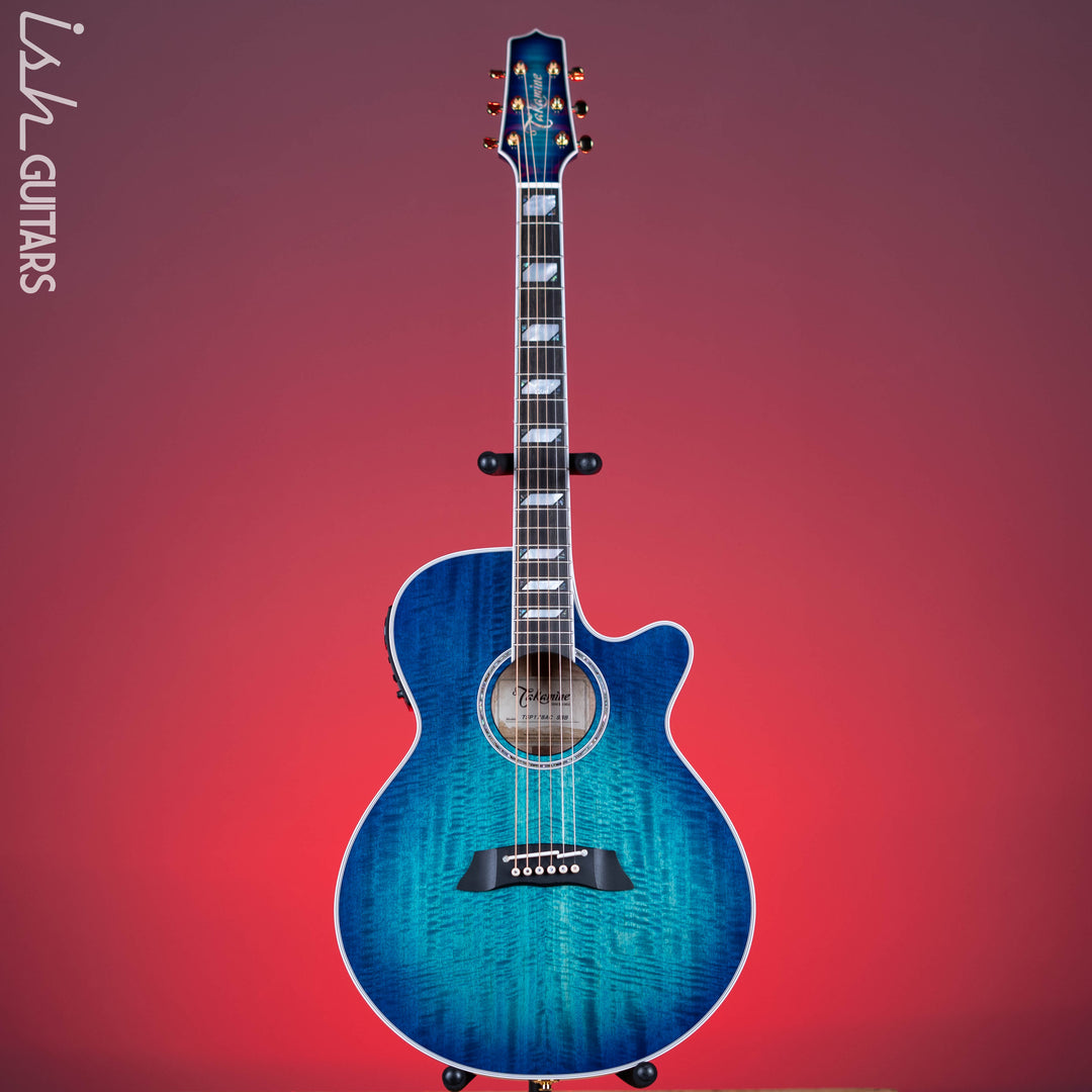 Takamine TSP178AC SBB Thinline Acoustic-Electric Guitar Gloss Blue Burst