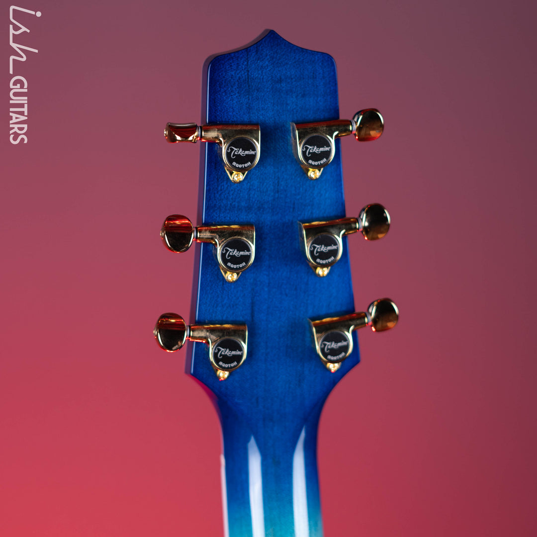 Takamine TSP178AC SBB Thinline Acoustic-Electric Guitar Gloss Blue Burst