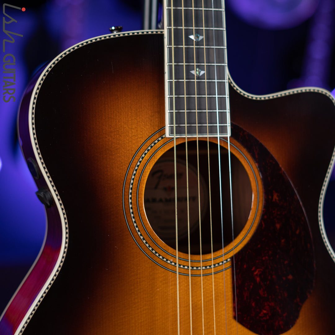 Fender Paramount Series PM-3 Deluxe Sunburst Acoustic Guitar