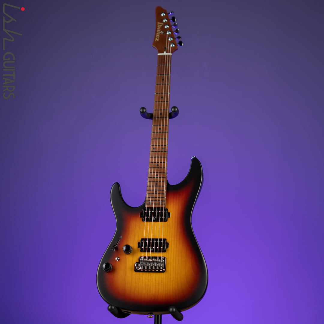 Ibanez Prestige AZ2402L Left Handed Electric Guitar Tri Fade Burst Flat