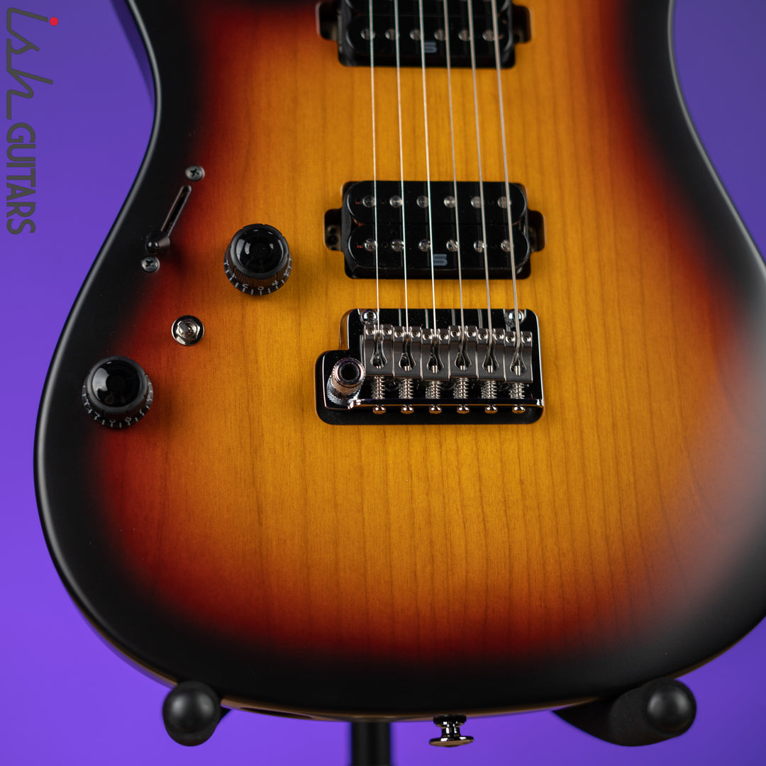 Ibanez Prestige AZ2402L Left Handed Electric Guitar Tri Fade Burst Flat