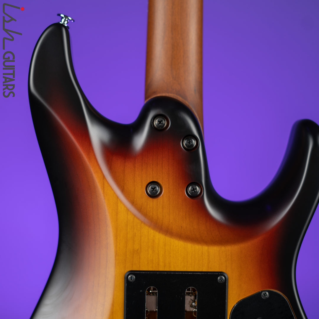 Ibanez Prestige AZ2402L Left Handed Electric Guitar Tri Fade Burst Flat