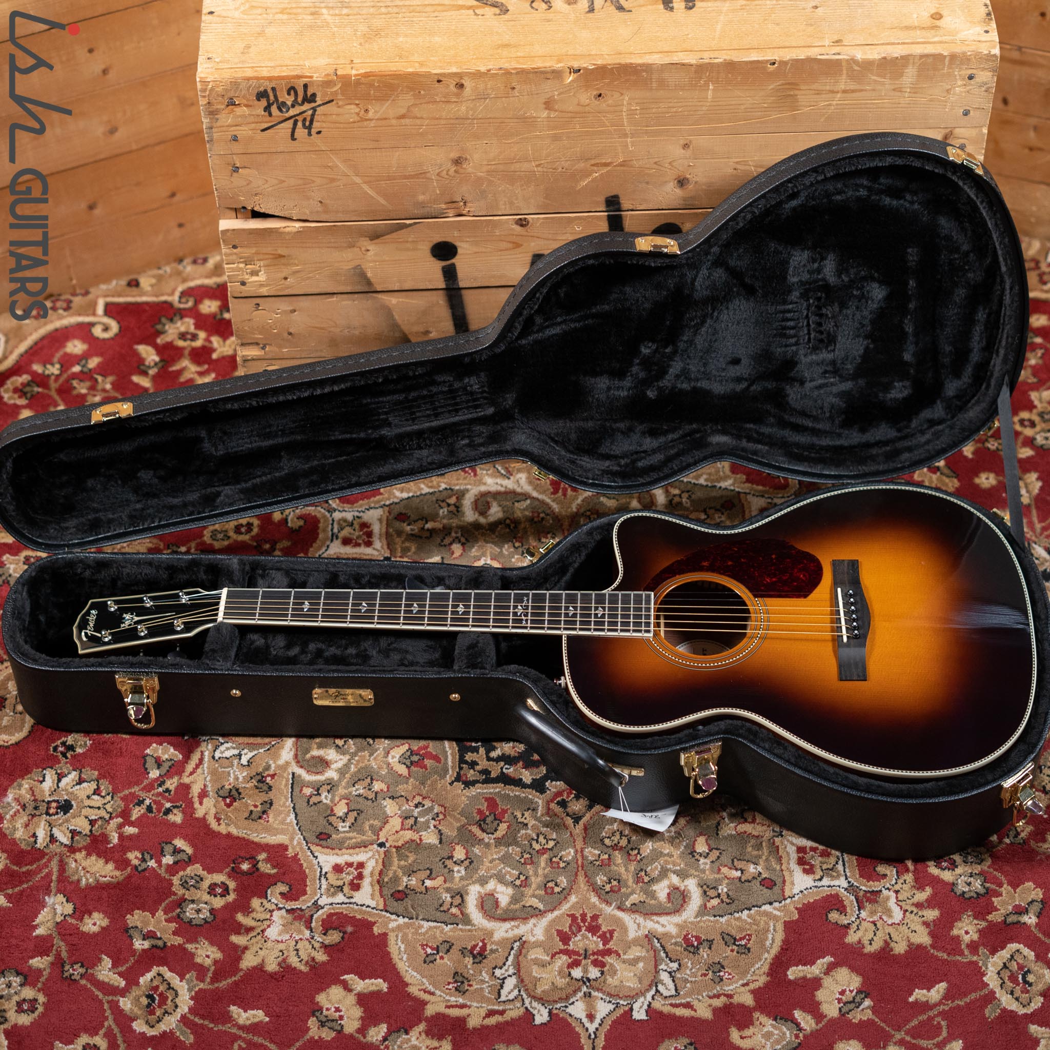 Fender Paramount Series PM-3 Deluxe Sunburst Acoustic Guitar – Ish