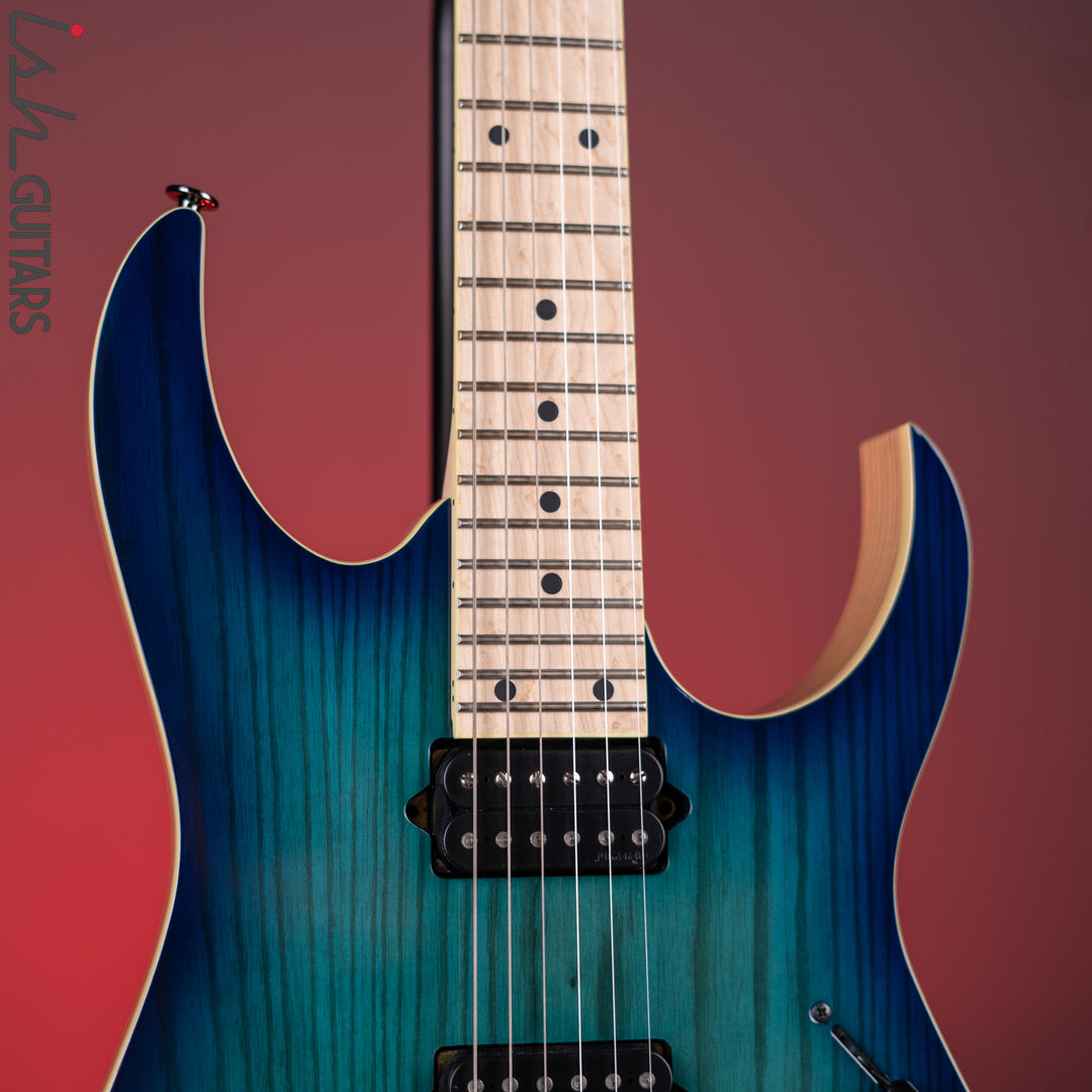 Ibanez Prestige RG652AHMFX Electric Guitar Nebula Green Burst Demo
