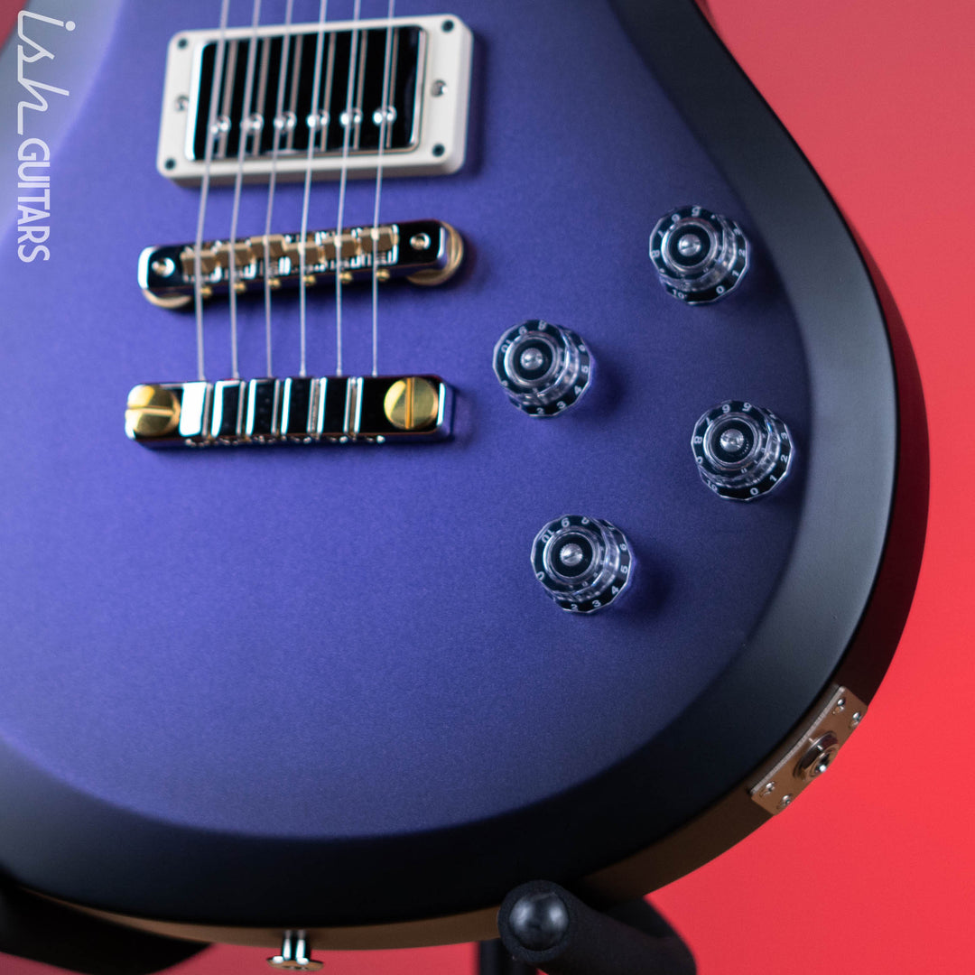 PRS S2 McCarty Singlecut 594 Metallic Purple w/ Black Burst Satin Demo