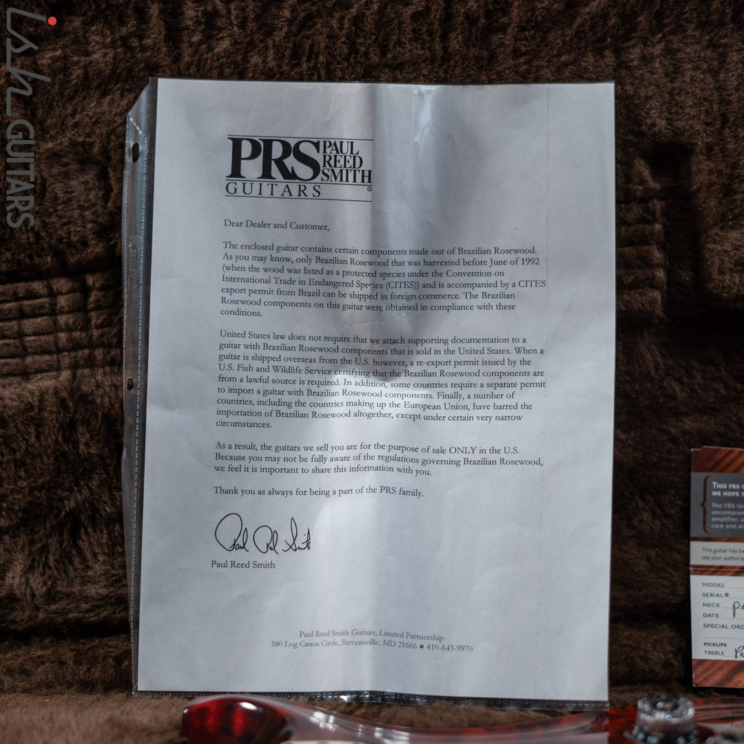 2014 PRS Paul’s Guitar Quilt Fire Red