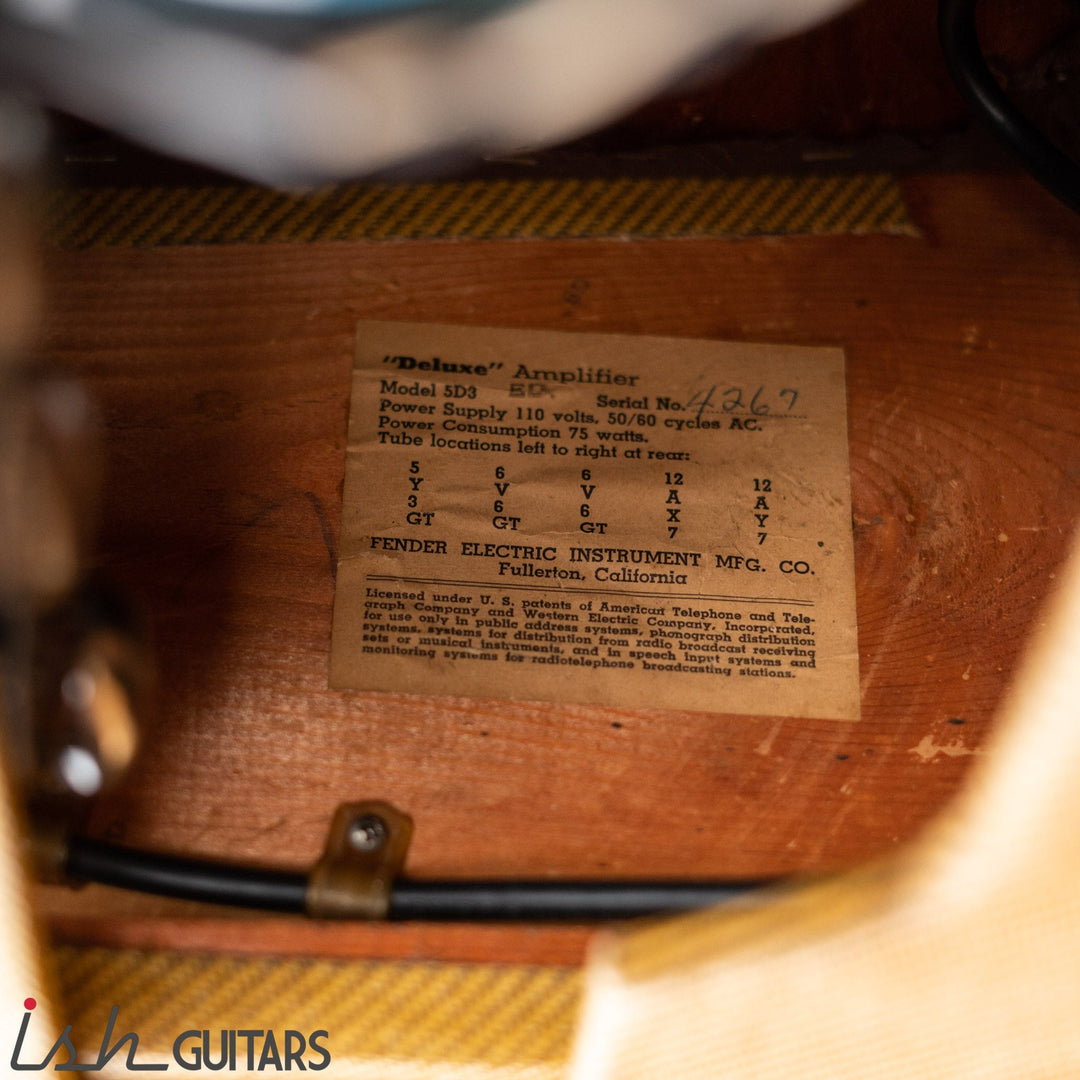 1955 Fender Deluxe 5D3 (Re-Tolexed)