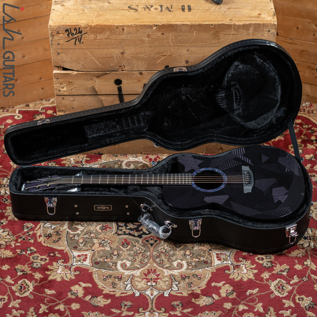 RainSong BI-WS1000N2C Black Ice Acoustic Guitar Ish Exclusive Plum Purple