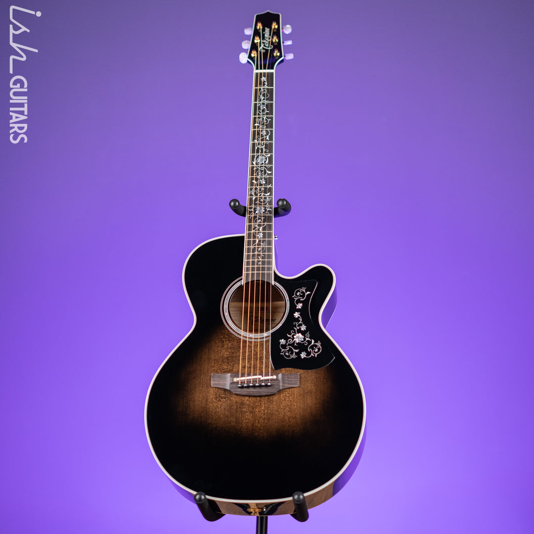 Takamine EF450C Acoustic-Electric Guitar Transparent Black Burst