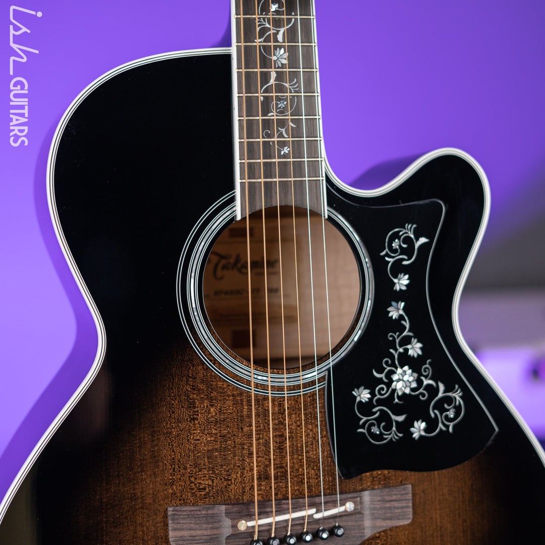Takamine EF450C Acoustic-Electric Guitar Transparent Black Burst