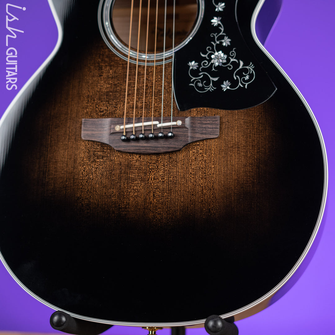 Takamine EF450C Acoustic-Electric Guitar Transparent Black Burst