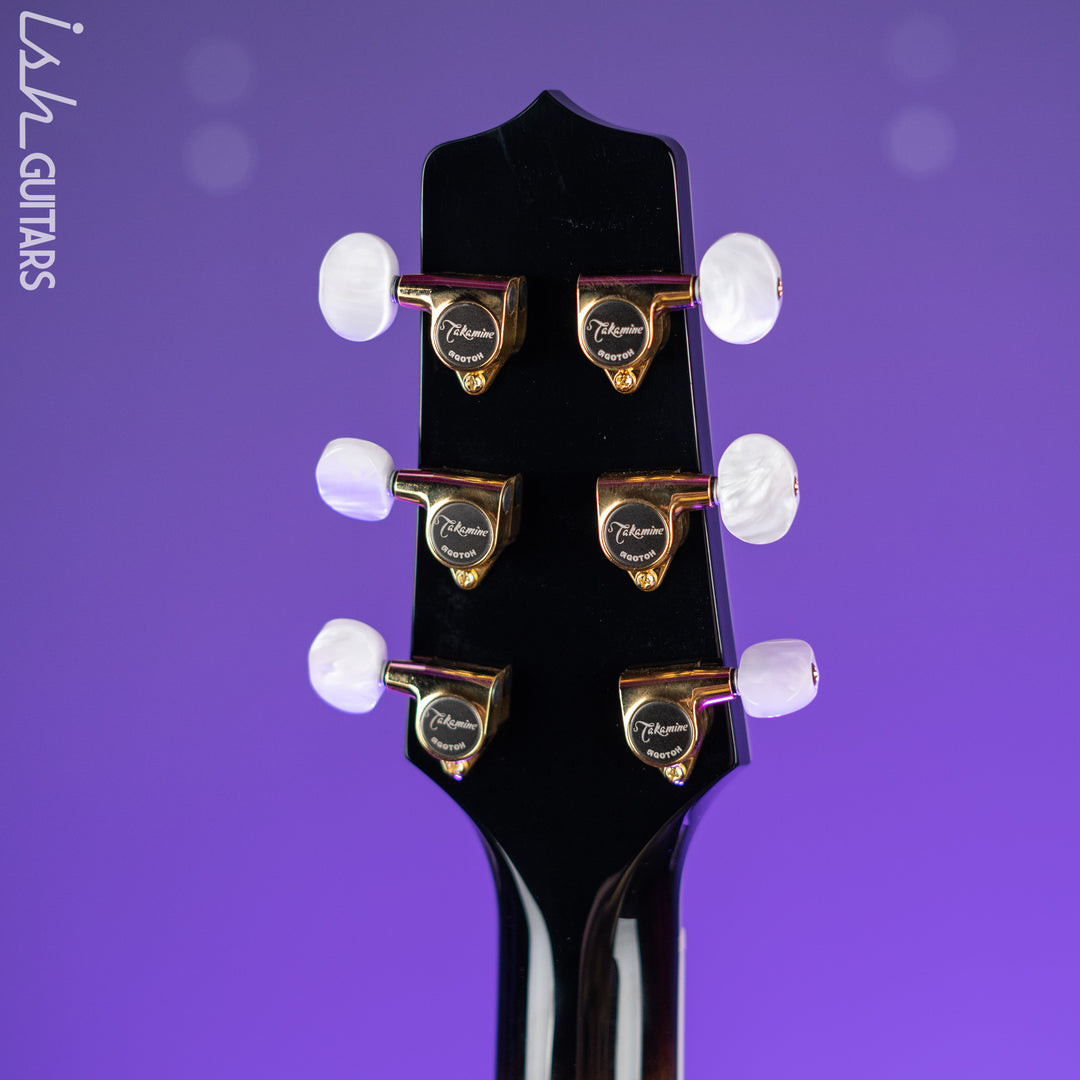 Takamine EF450C Acoustic-Electric Guitar Transparent Black Burst