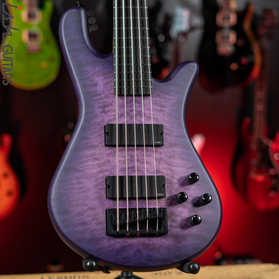 Spector NS Pulse II 5-String Bass Ultra Violet Matte Demo