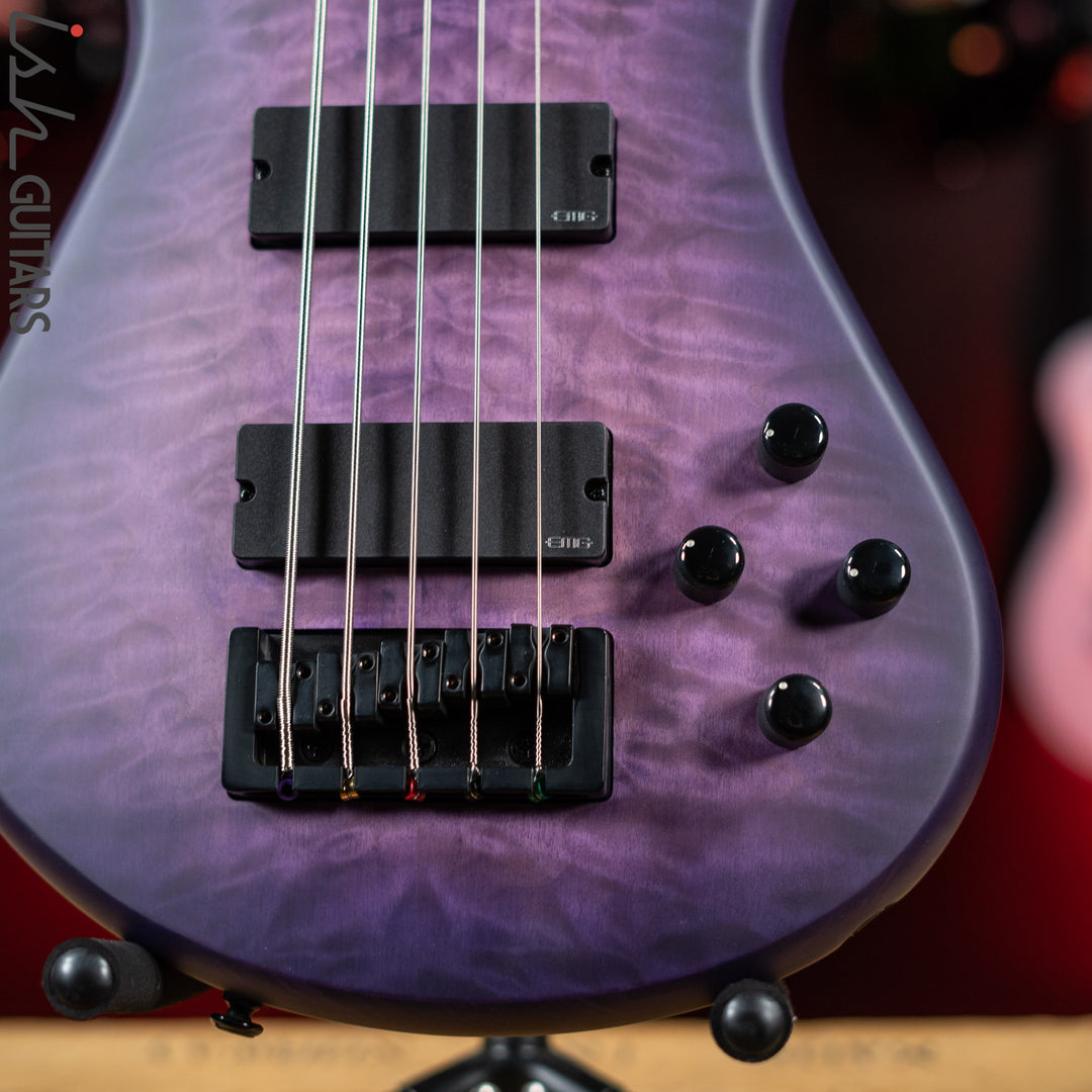 Spector NS Pulse II 5-String Bass Ultra Violet Matte Demo