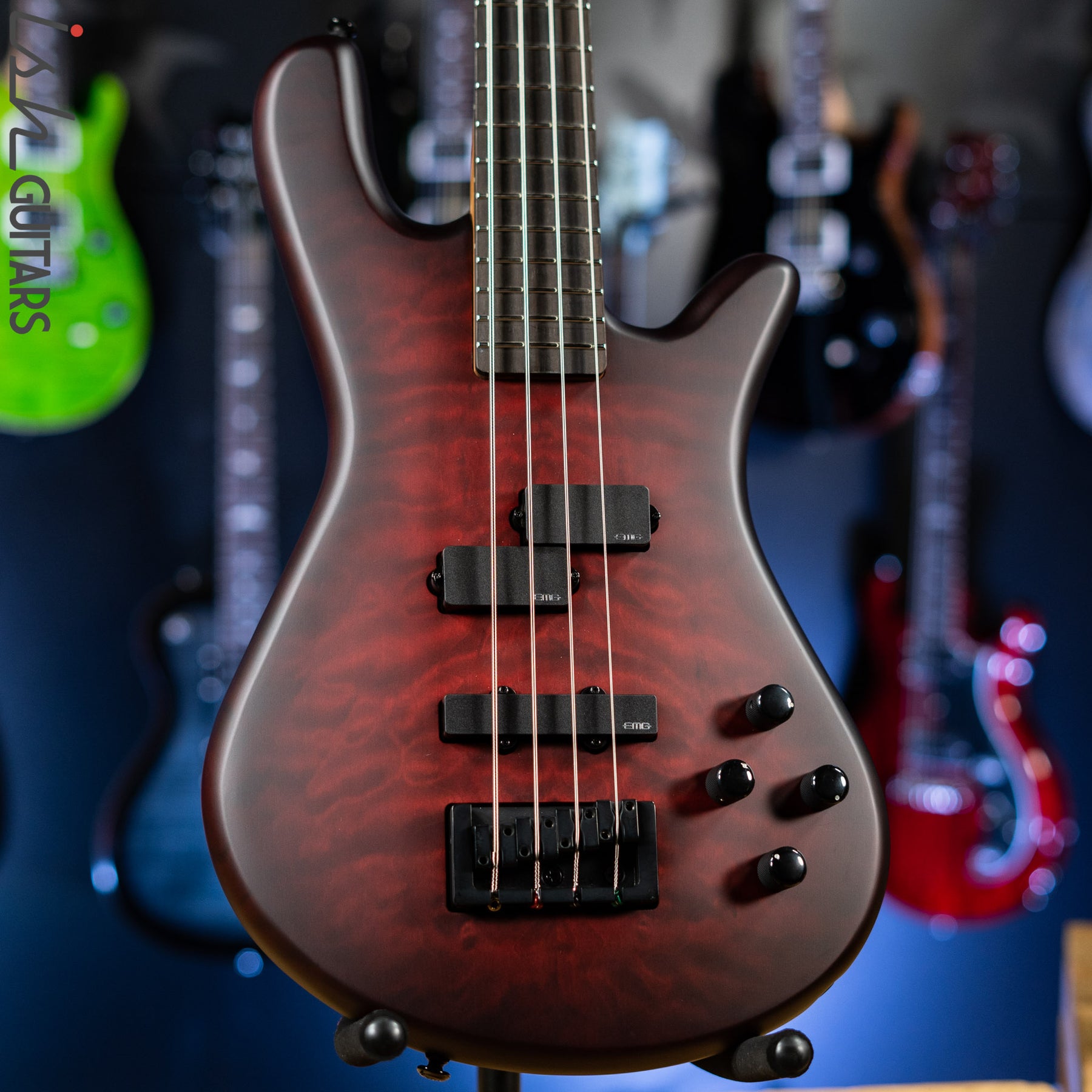 Spector NS Pulse II 4-String Bass Black Cherry Matte Demo – Ish