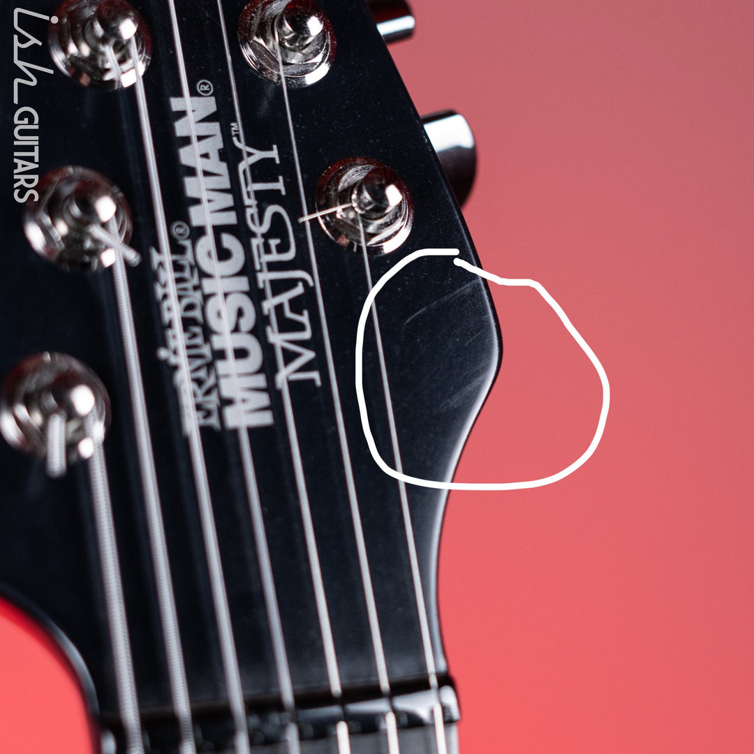 2015 Ernie Ball Music Man Majesty 7-String John Petrucci Signature Polar Noir