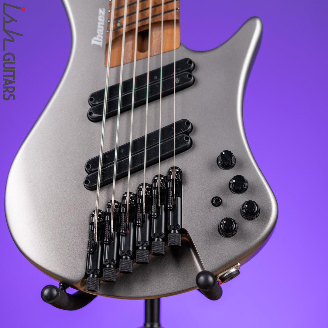 Ibanez EHB1006MS 6-String Headless Bass Metallic Grey Matte