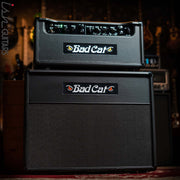 Bad Cat Black Cat 30R 30W Amplifier Head and 112X Cabinet Custom Tolex Carbon