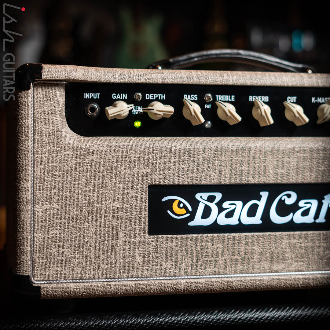 Bad Cat Cub IV 15R 15W Amplifier Head and 112X Cabinet Custom Tolex Fawn