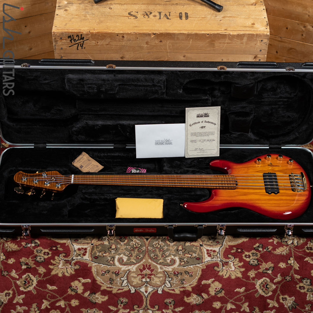 Ernie Ball Music Man BFR StingRay 5 Special Fretless Fuego