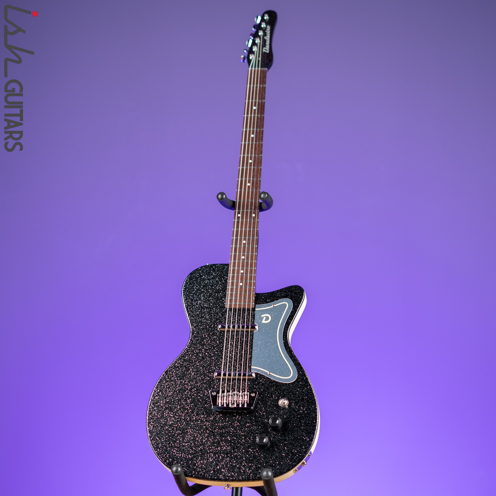 Danelectro '56 Baritone Black Metal Flake – Ish Guitars