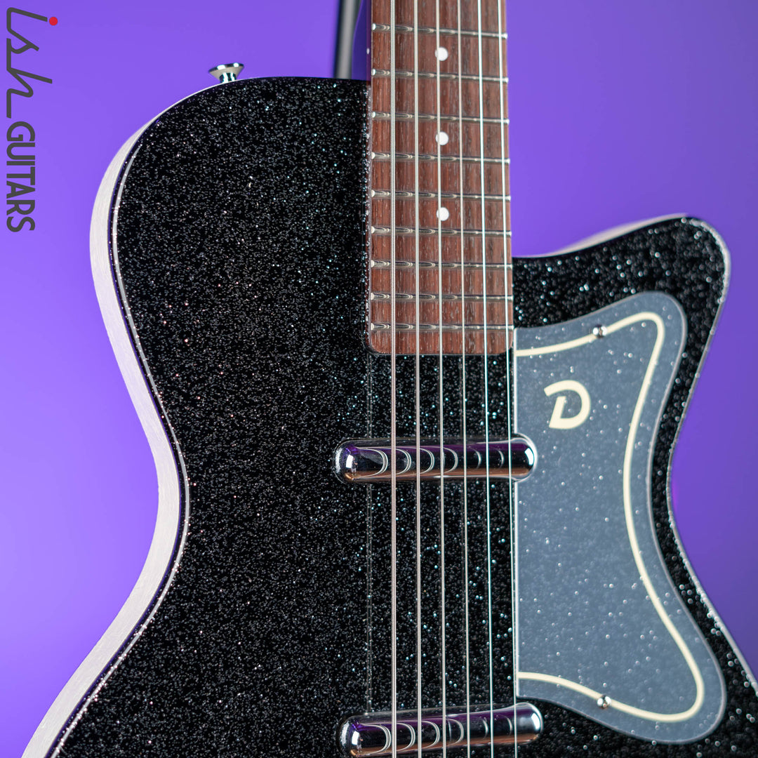 Danelectro '56 Baritone Black Metal Flake – Ish Guitars