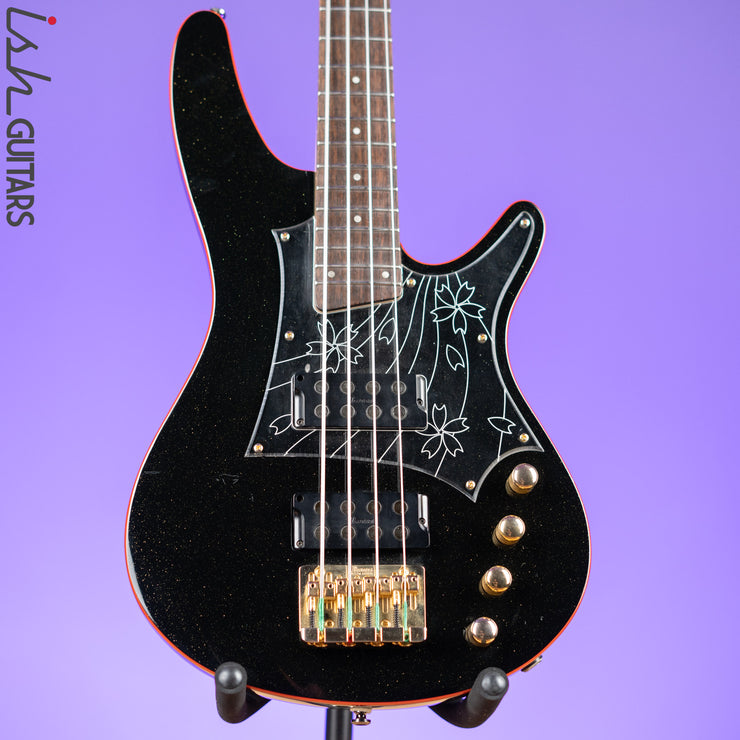 2008 Ibanez SRX08 LTD Bass Guitar Black Sparkle
