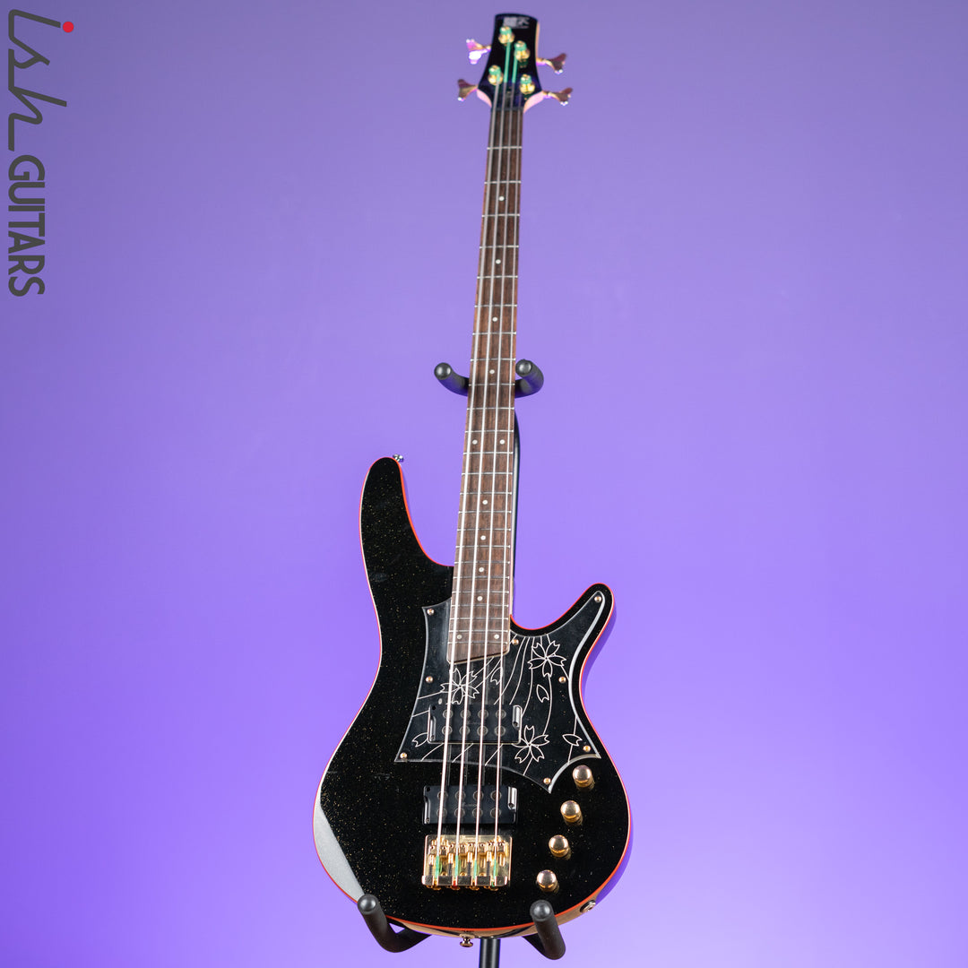 2008 Ibanez SRX08 LTD Bass Guitar Black Sparkle