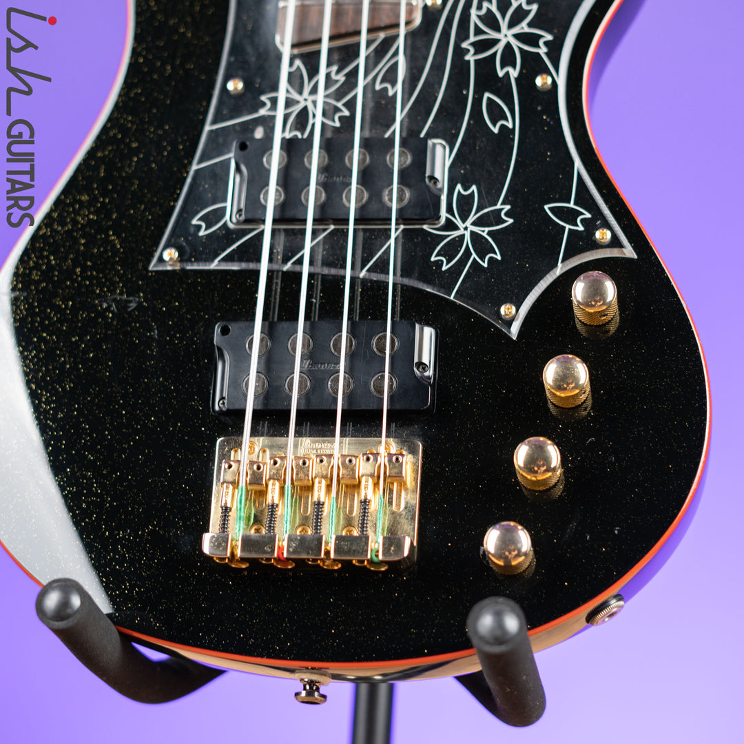 2008 Ibanez SRX08 LTD Bass Guitar Black Sparkle