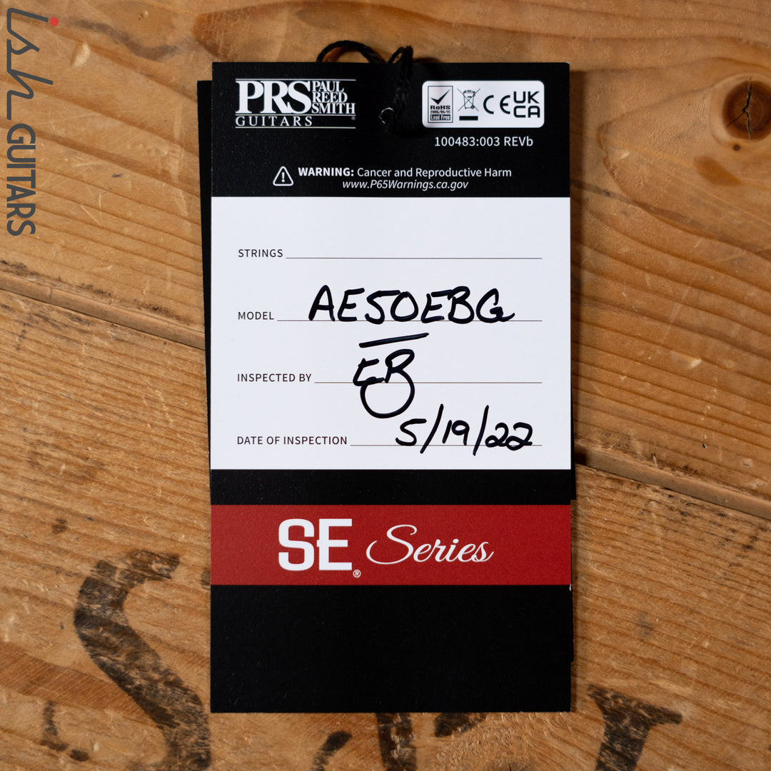 PRS SE A50E Angelus Acoustic-Electric Guitar Black Gold