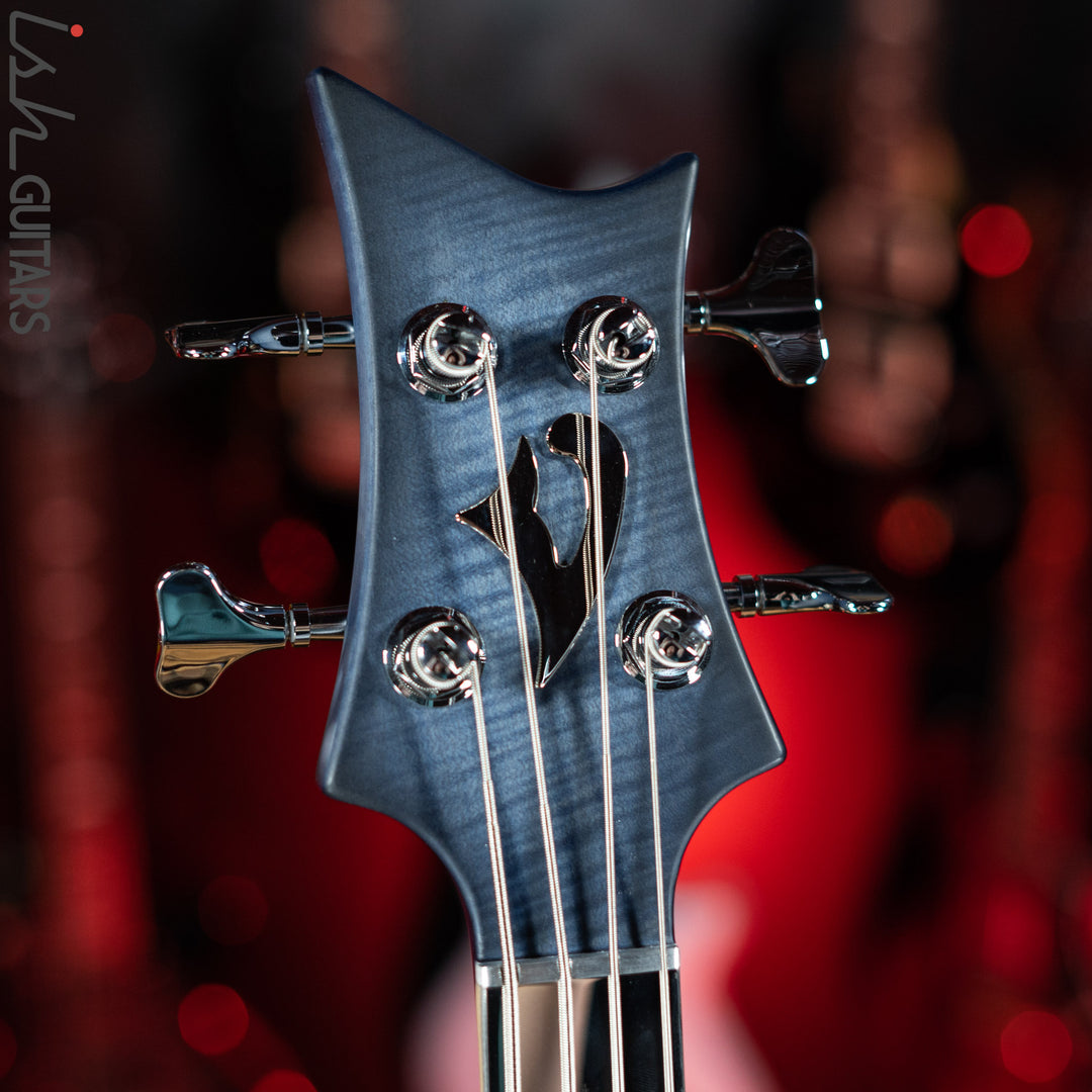 Vigier Arpege IV Custom Fretless 4-String Bass Deep Deep Blue Imetal Fretboard