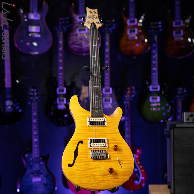 PRS SE Custom 22 Semi-Hollow Electric Guitar Santana Yellow – Ish