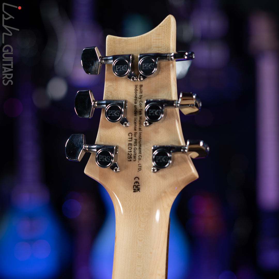 PRS SE Custom 22 Semi-Hollow Electric Guitar Santana Yellow
