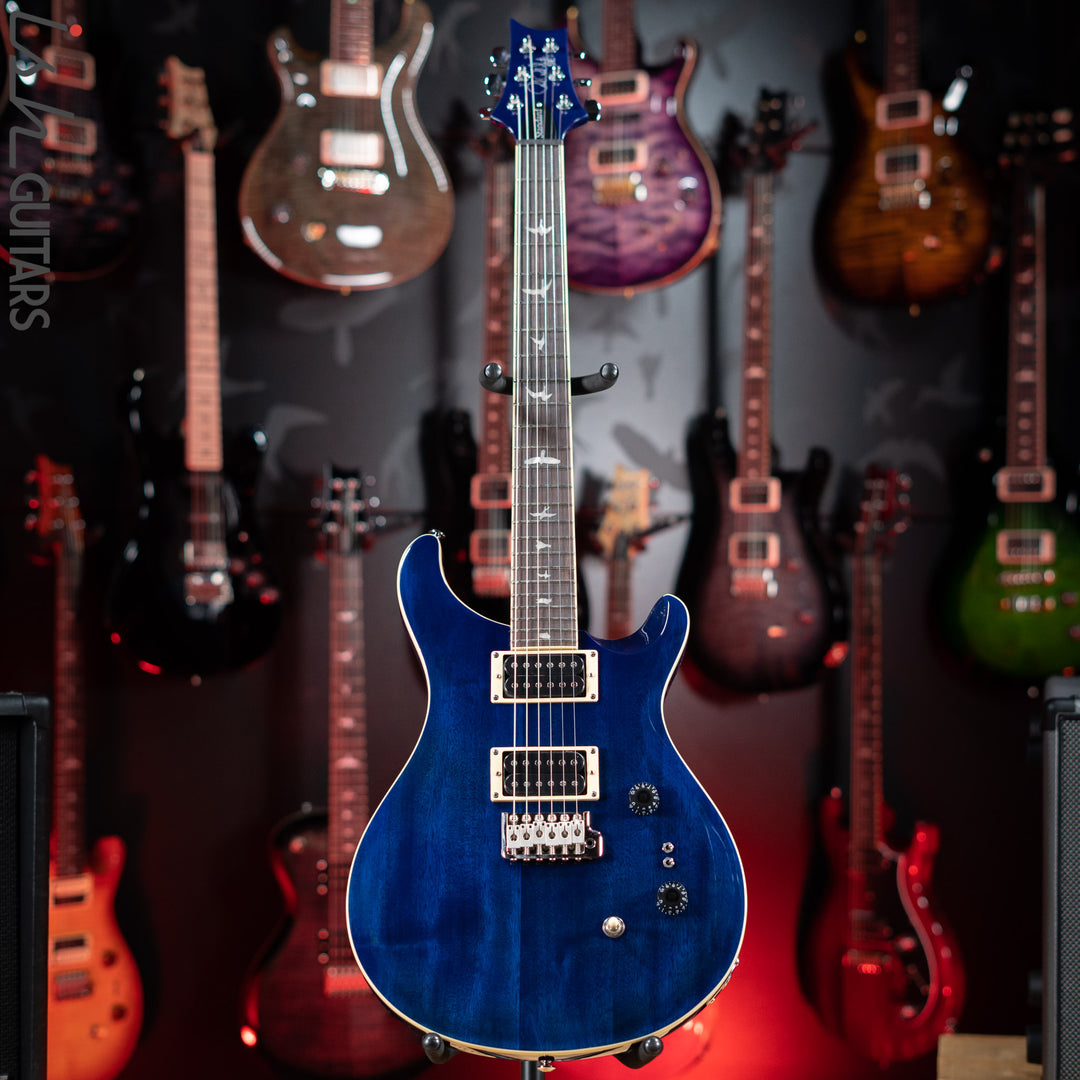2021 PRS SE Standard 24-08 Electric Guitar Translucent Blue