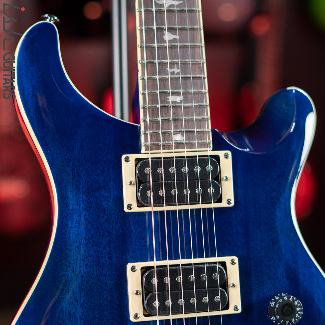 2021 PRS SE Standard 24-08 Electric Guitar Translucent Blue