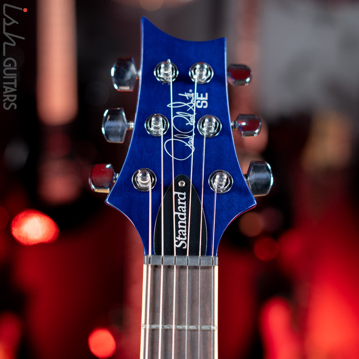 2021 PRS SE Standard 24-08 Electric Guitar Translucent Blue