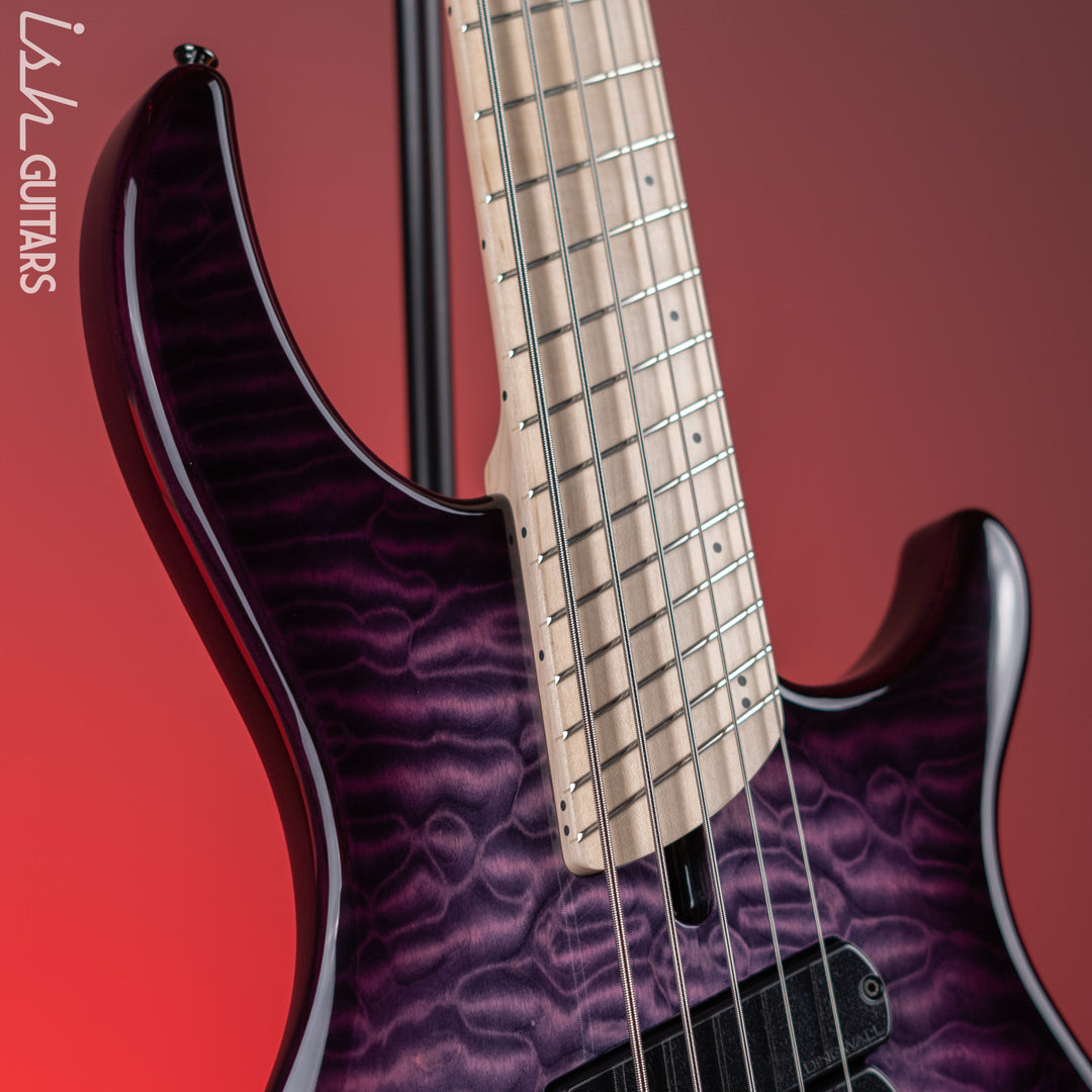 Dingwall Combustion 5-String Bass Ultravioletburst Demo
