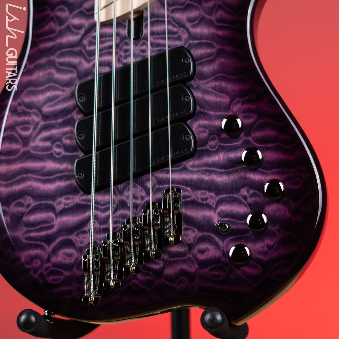 Dingwall Combustion 5-String Bass Ultravioletburst Demo