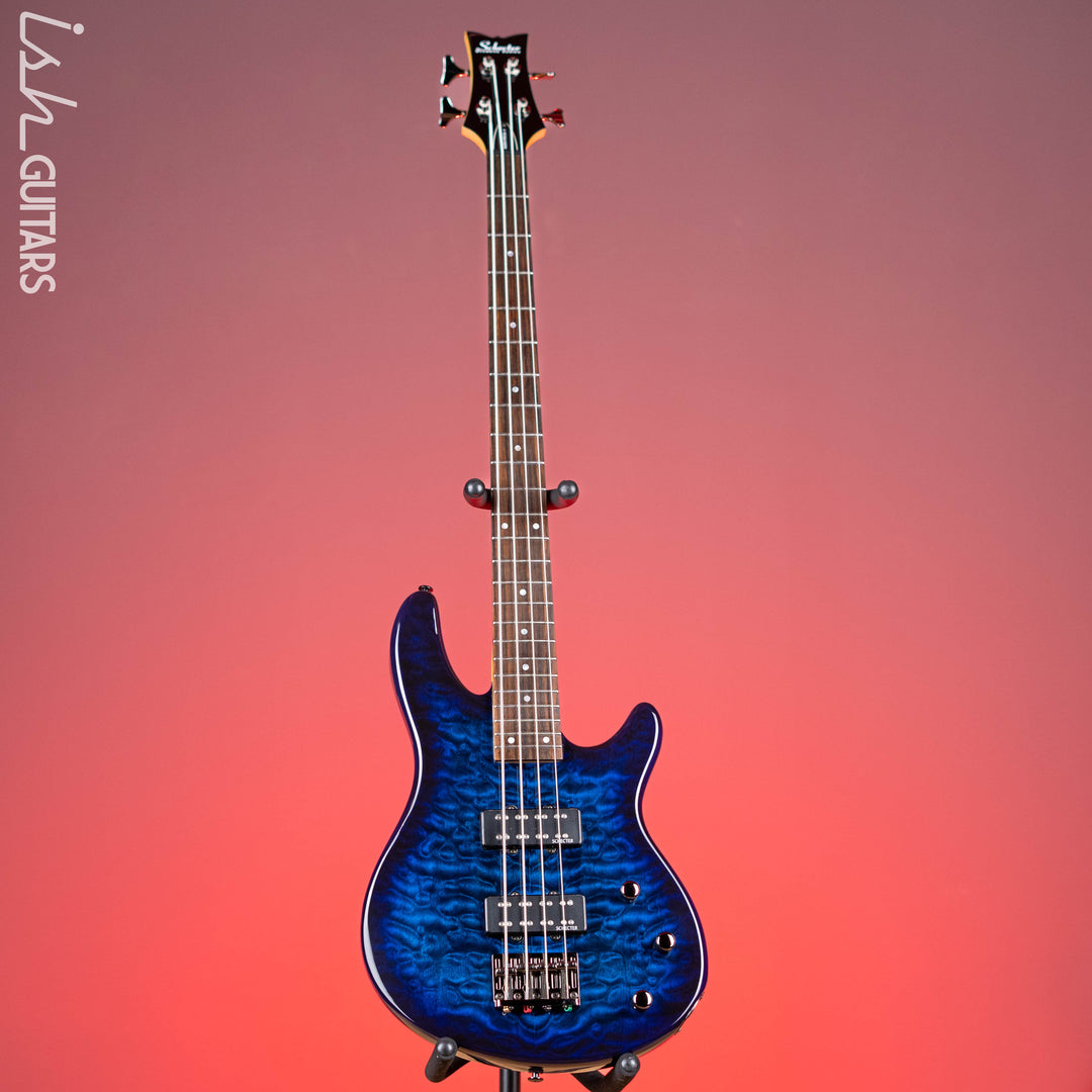 2011 Schecter Diamond Series Raiden Special 4-String Bass Blue Burst