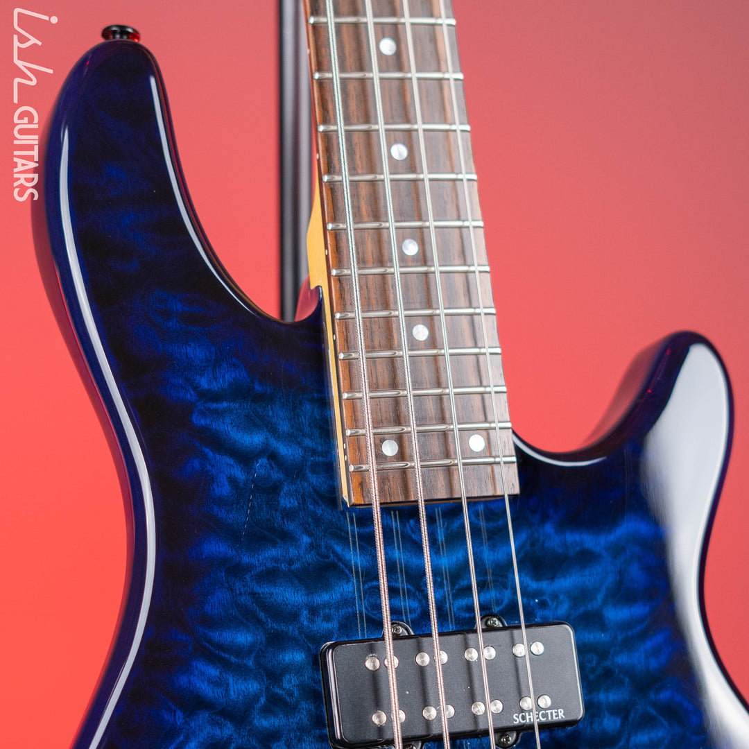 2011 Schecter Diamond Series Raiden Special 4-String Bass Blue Burst