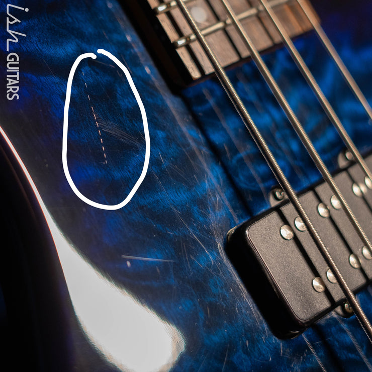 2011 Schecter Diamond Series Raiden Special 4-String Bass Blue Burst