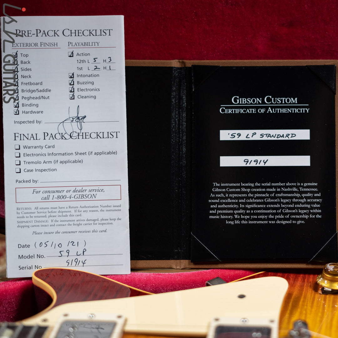 2021 Gibson Custom Shop ‘59 Reissue Les Paul Standard