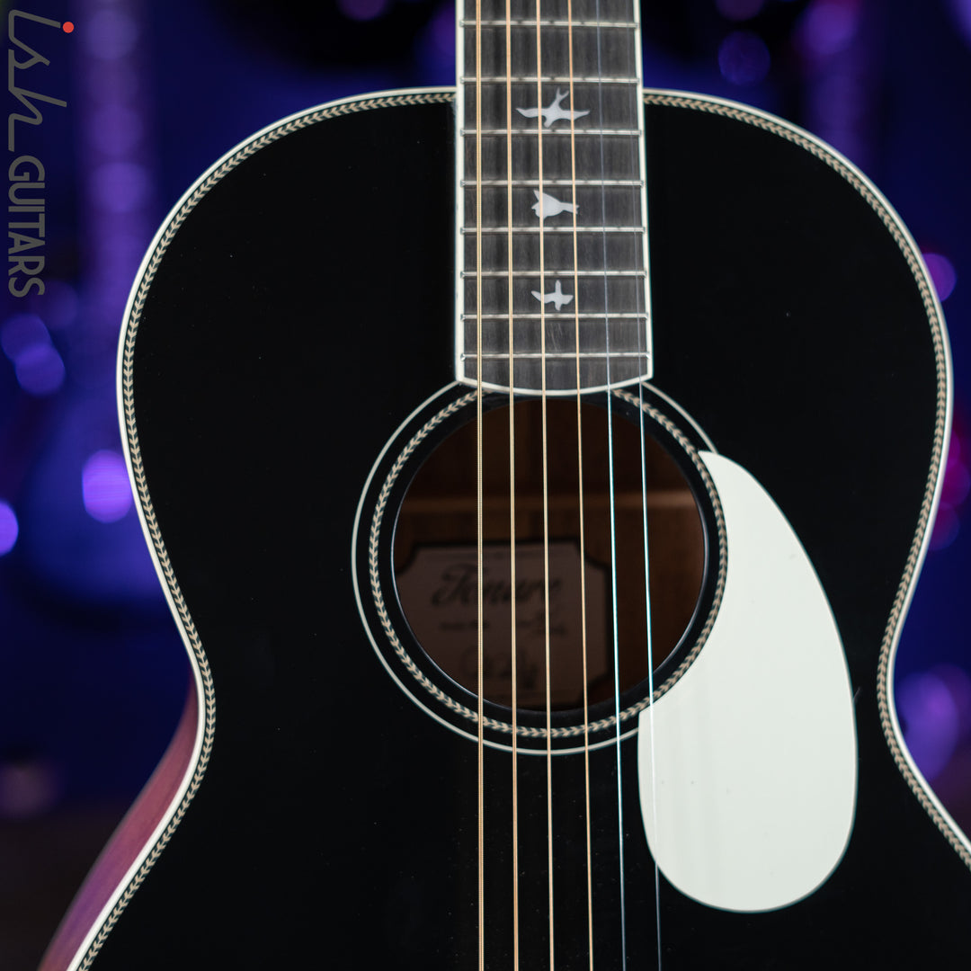 2021 PRS SE P20E Parlor Acoustic Guitar Black Top