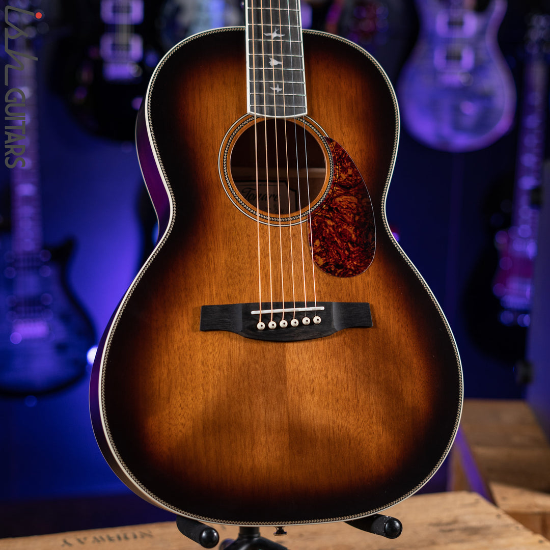 prs se p20e tobacco sunburst Acoustic Electric Guitar Parlor Its smaller size makes playing for hours fun and comfortable and allows for more convenient transport PRS Guitars - SE Parlor