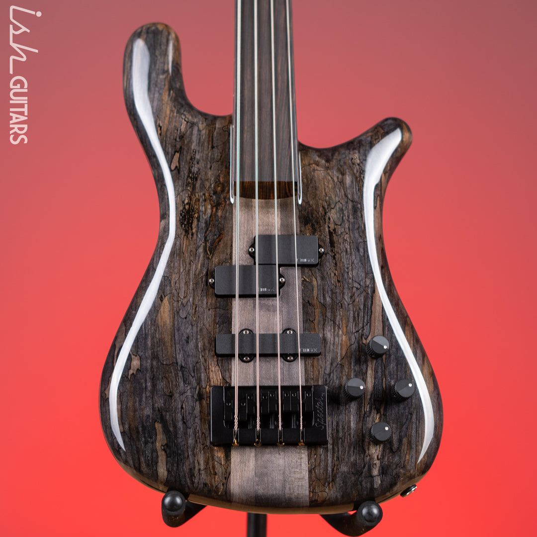 Spector NS-2 4-String Bass Fretless Natural Spalted Maple High Gloss