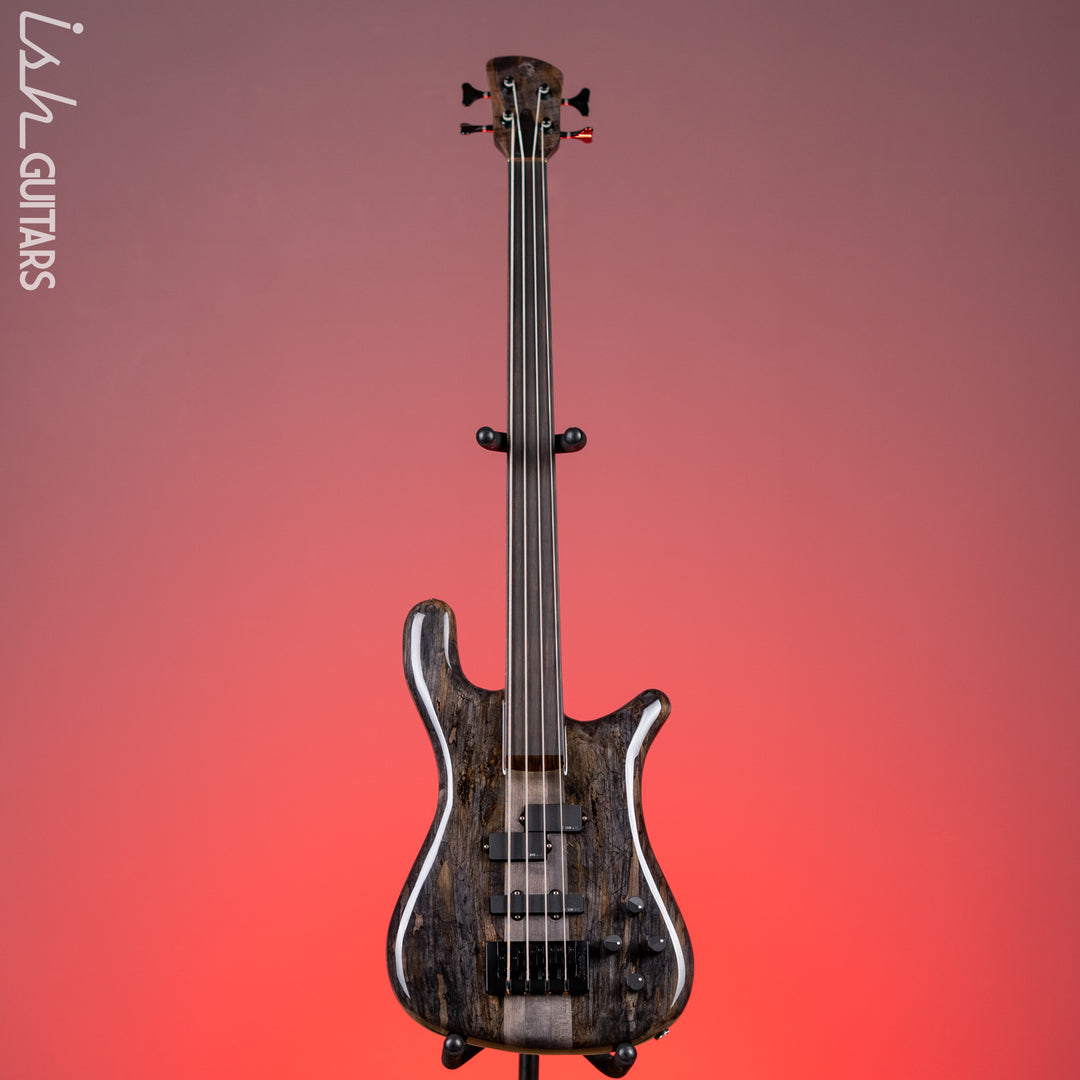 Spector NS-2 4-String Bass Fretless Natural Spalted Maple High Gloss