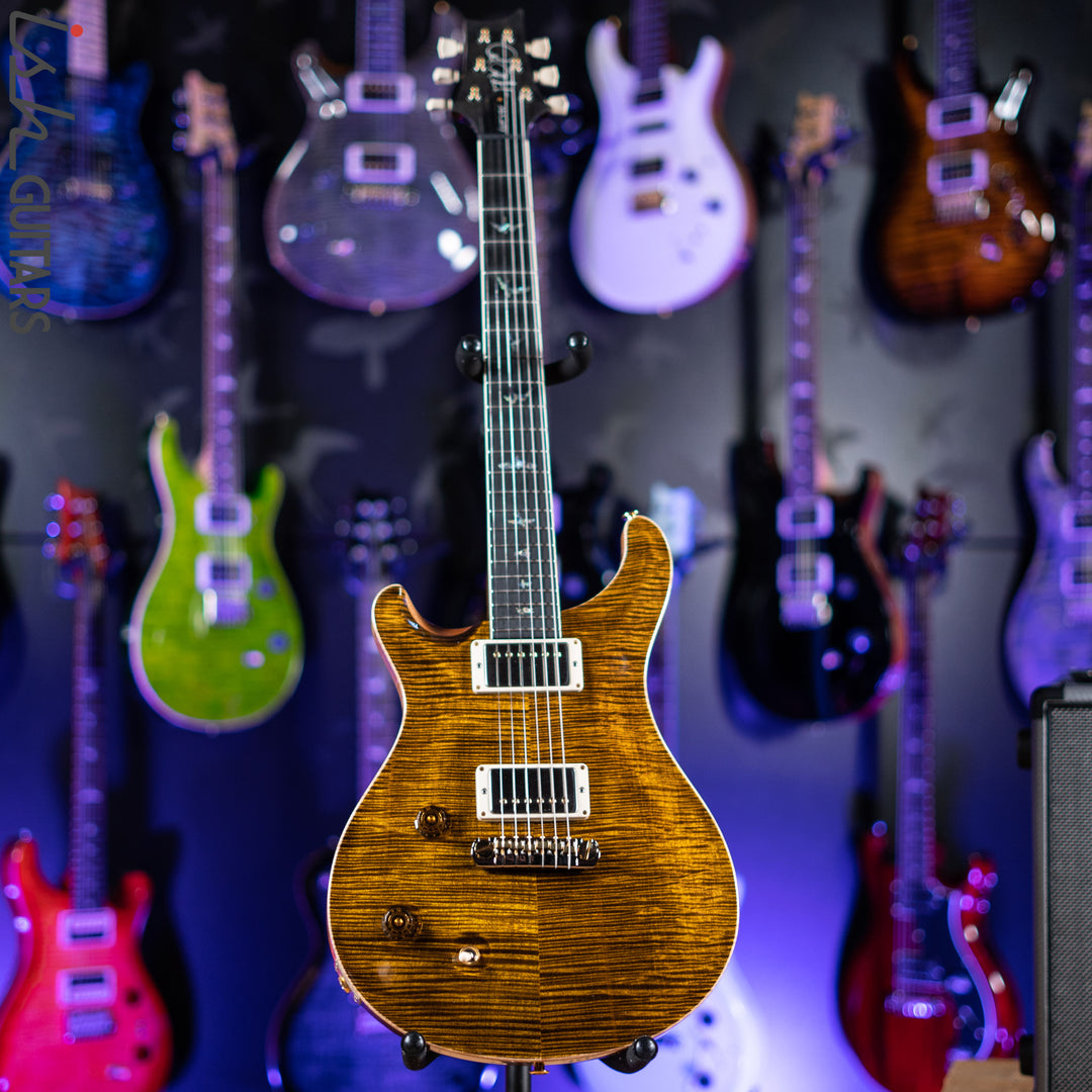 PRS McCarty Lefty Wood Library Yellow Tiger Artist Flame Maple